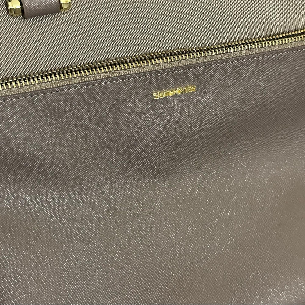 Samsonite Zalia Organized Bailhandle Carry-On Bag, Laptop Travel Purse Beige EUC - Picture 4 of 5